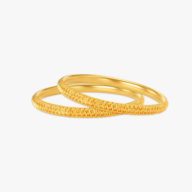 Subtle Floral Bangle,,hi-res