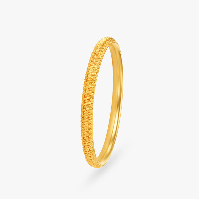 Subtle Floral Bangle,,hi-res