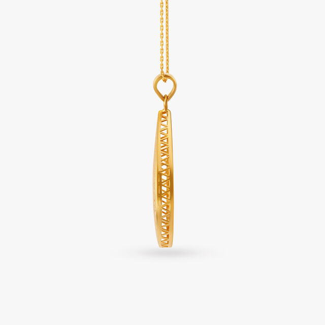 Sleek Serenity Pendant and Earrings Set 3