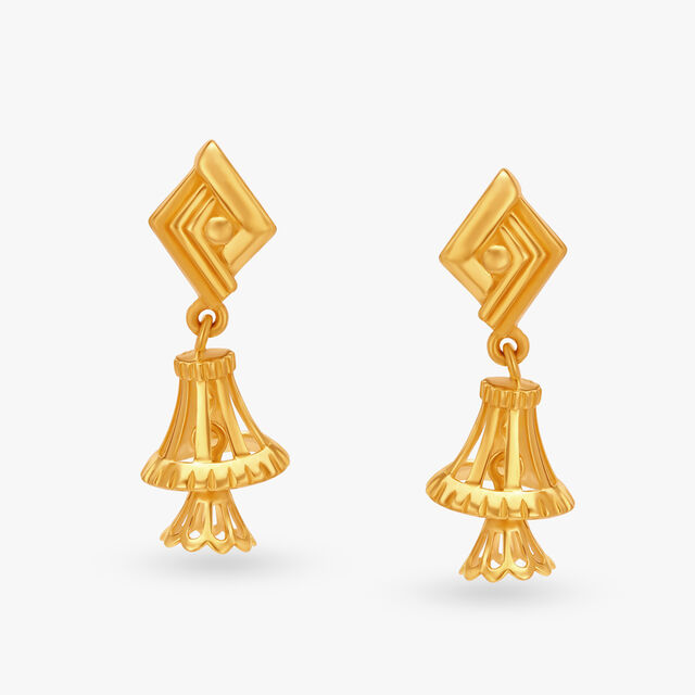 Graceful Swirls Jhumka 