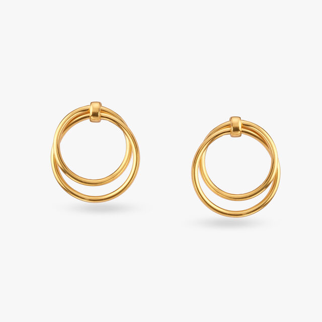 Classic Loop Gold Earrings 