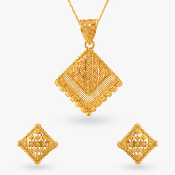 Exuberance Pendant and Earrings Set