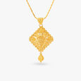 Opulent Gold Spiral Pendant Set 2