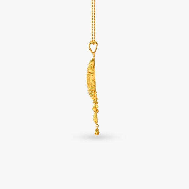 Sublime Gold Pendant and Earrings Set 3