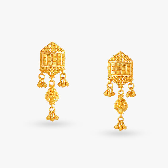 Sublime Gold Pendant and Earrings Set 4