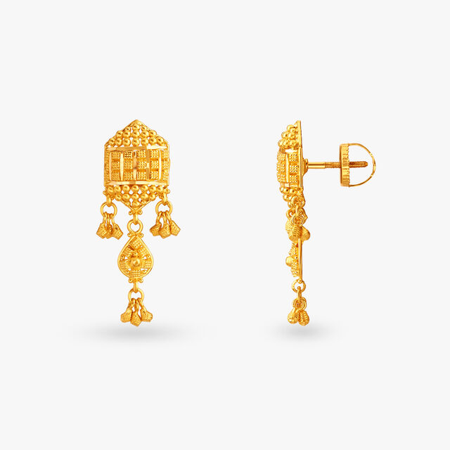 Sublime Gold Pendant and Earrings Set 5