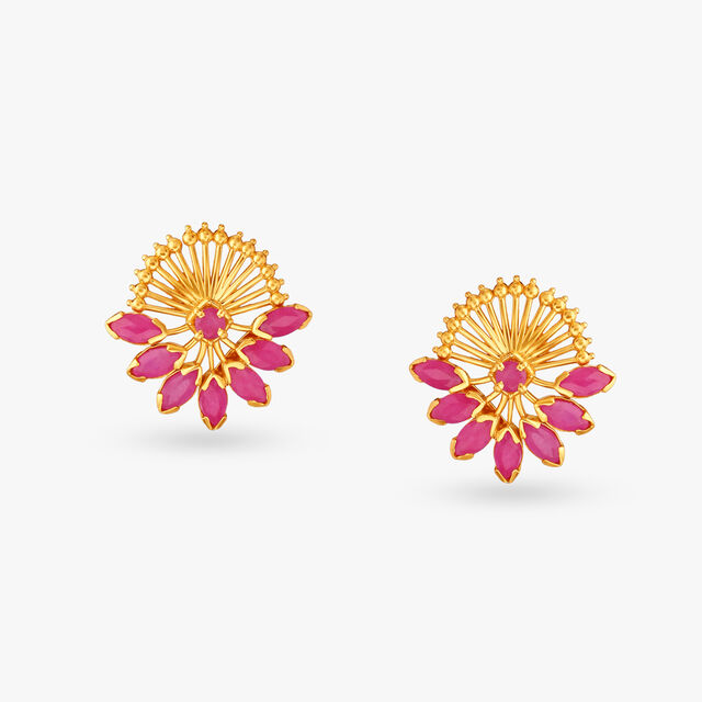 Crimson Pendant and Earrings Set 4