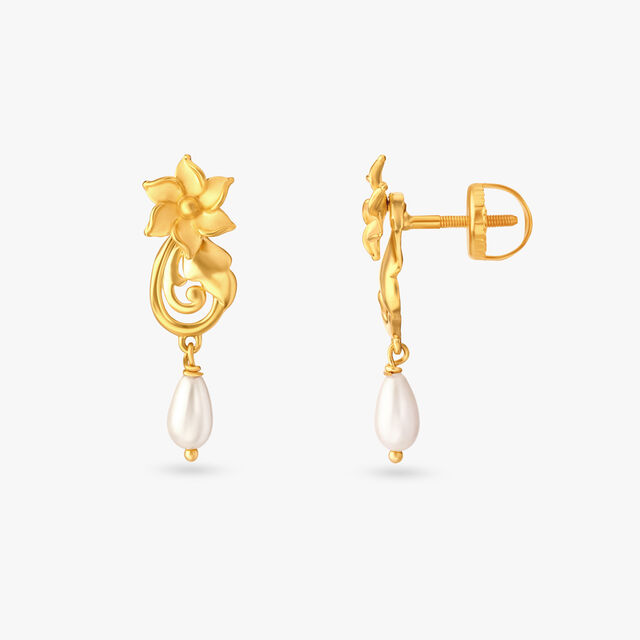 Luminous Grace Floral Drop Earrings 2