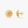 Intricate Gold Stud Earrings 2