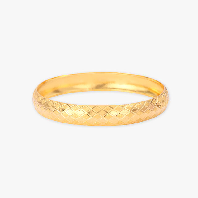 Symmetrical Gold Bangles