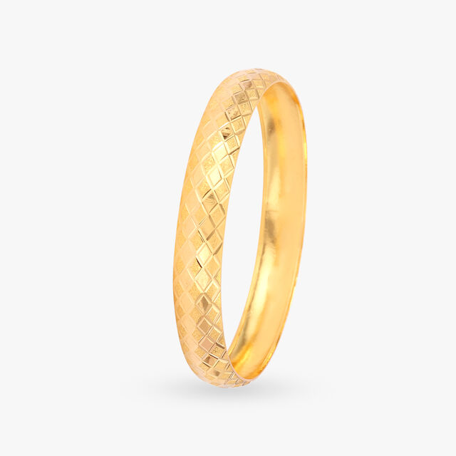 Symmetrical Gold Bangles
