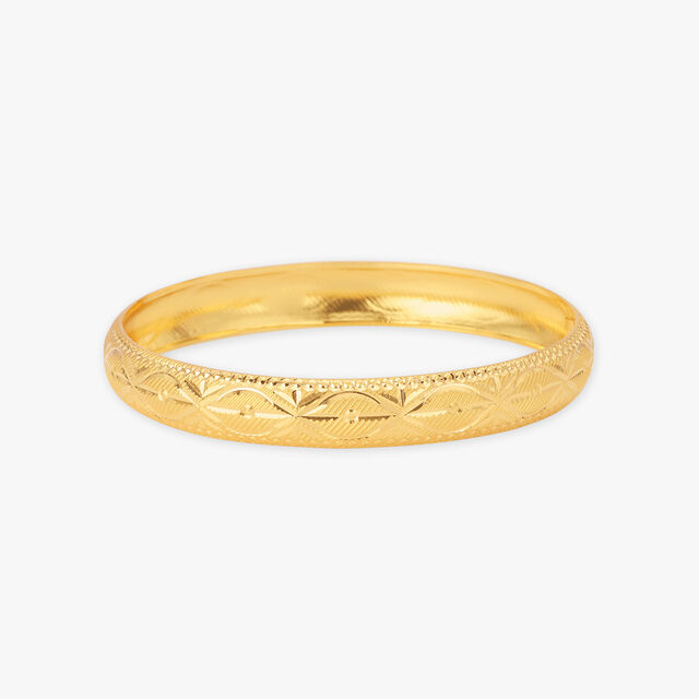 Heritage Gold Engraved Bangle 2