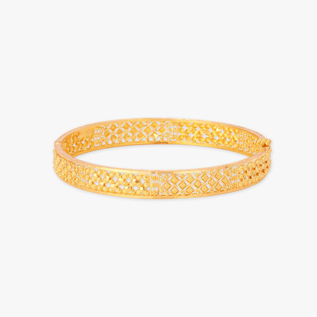 Lattice-Inspired Gold Bangles