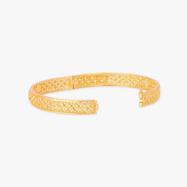 Lattice-Inspired Gold Bangles