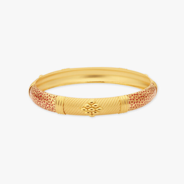 Vintage Artisan Gold Bangle