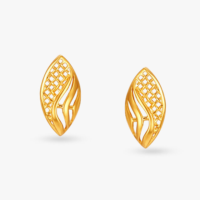 Rhapsodic Gold Pendant and Earrings Set 4