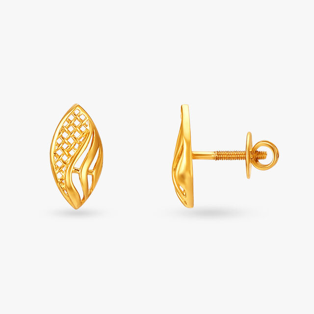 Rhapsodic Gold Pendant and Earrings Set 5