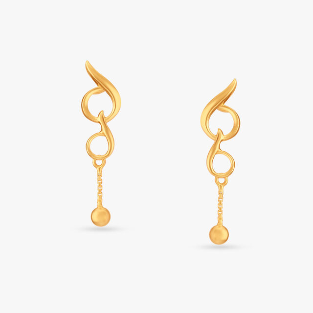 Sophisticated Slender Drop Earrings 