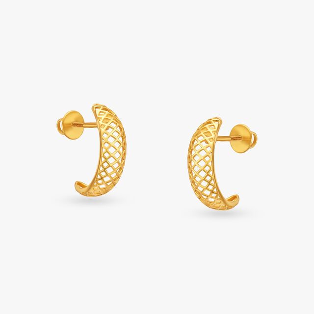Netted Miracles Hoop Earrings 