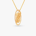 Fluidic Gold Pendant 