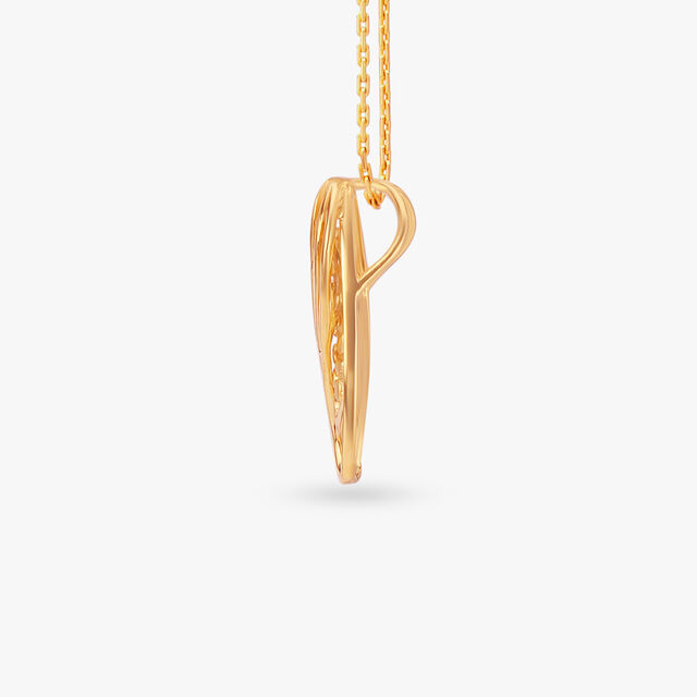 Fluidic Gold Pendant 2