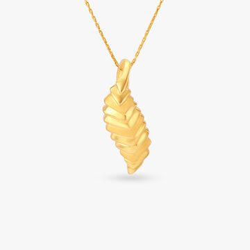 Sculpted Gold Pendant