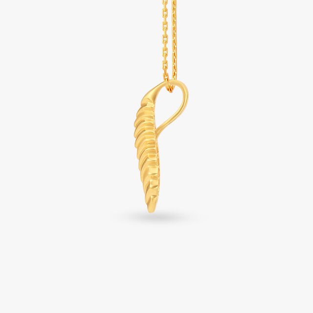 Sculpted Gold Pendant 2