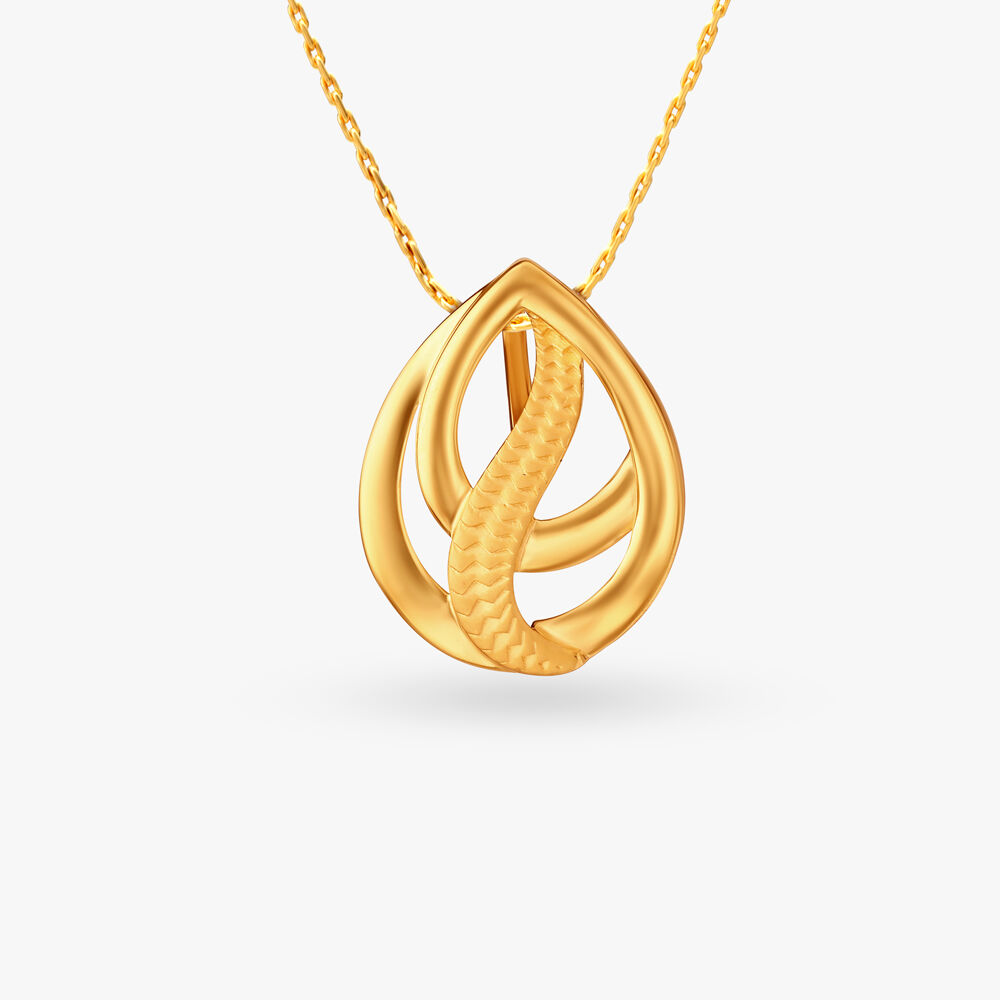 Infinity pendant gold tanishq on sale