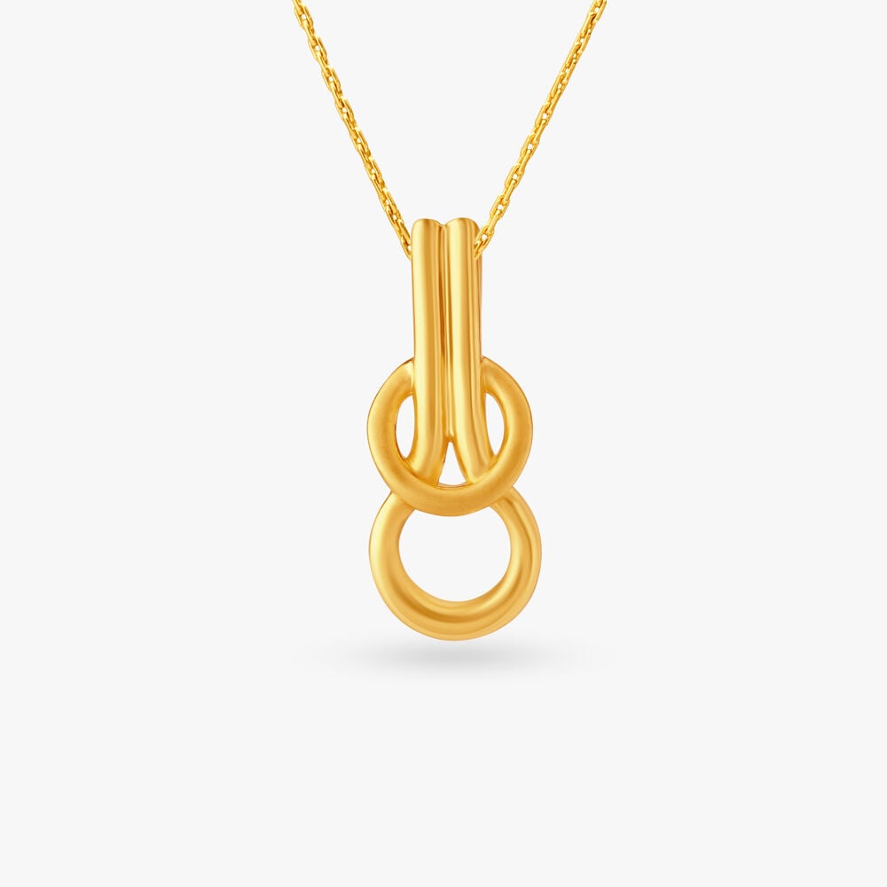 Elegant Infinity Gold Pendant