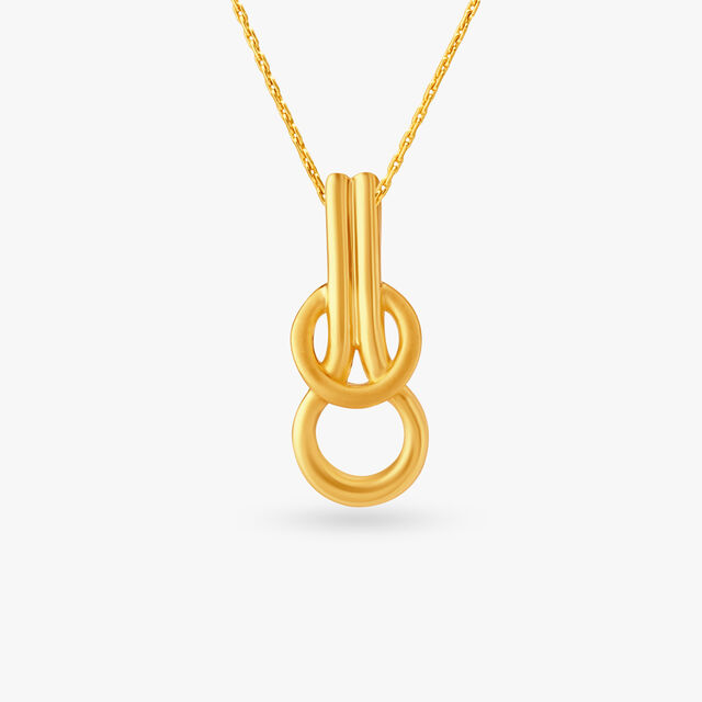 Infinity Gold Elegant Infinity Gold Pendant