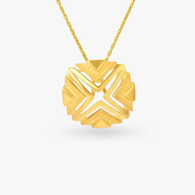 Artistic Gold Pendant 