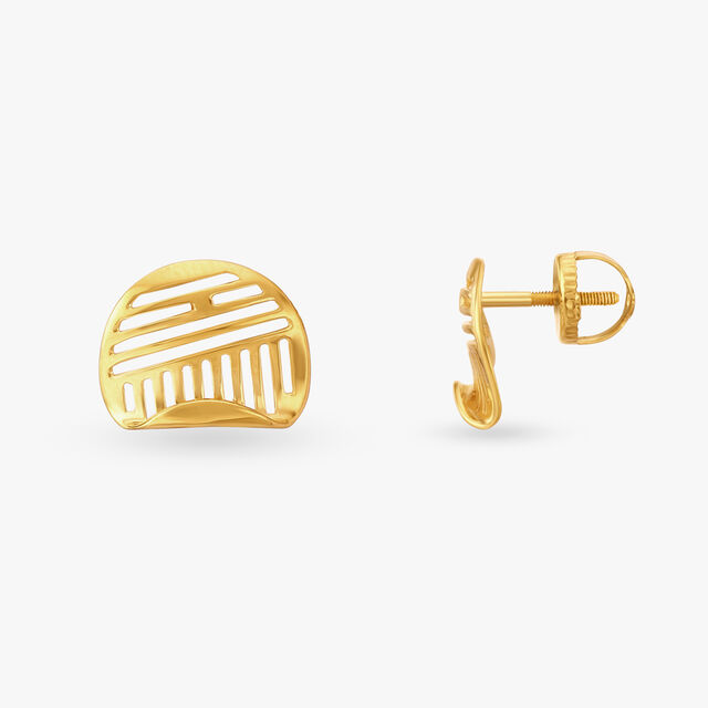 Elysian Gold Stud Earrings 2