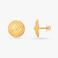 Mandala Gold Stud Earrings 2