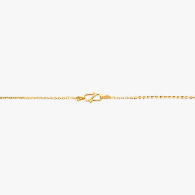 Contemporary Leaf Gold Chain