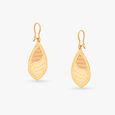 Teardrop Gold Hoop Earrings 