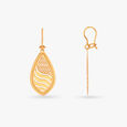 Teardrop Gold Hoop Earrings 2
