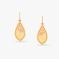 Teardrop Gold Hoop Earrings 3