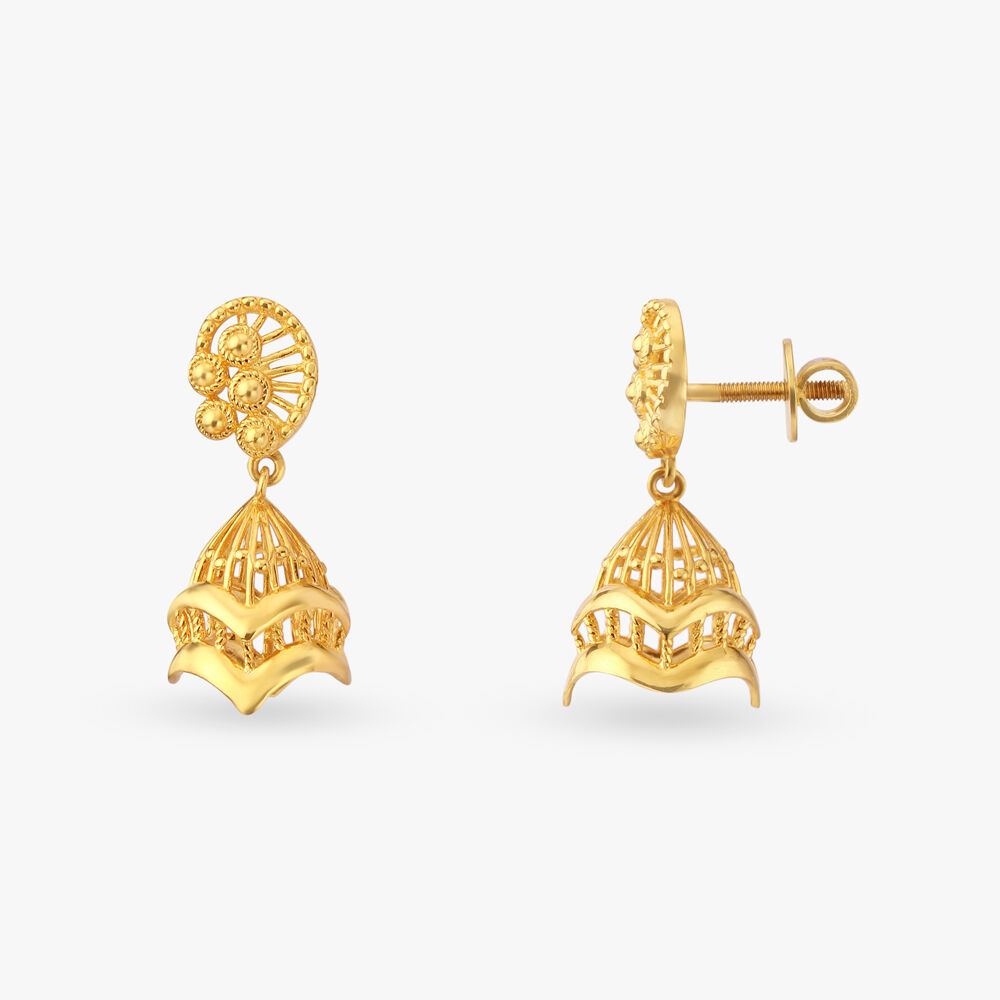 City gold jhumka price discount
