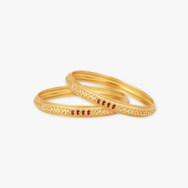 Ornate Gold Bangles