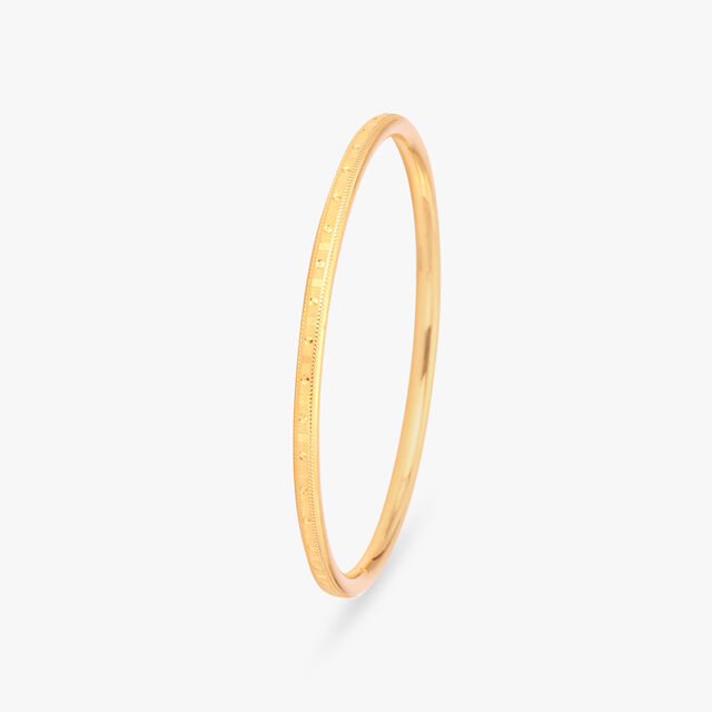 Sleek Elegance Gold Bangle