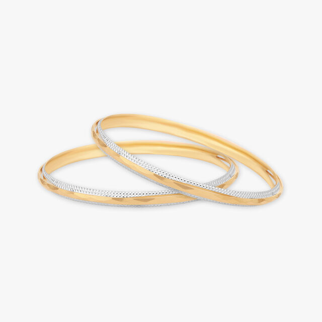 Textured Harmony Gold Bangle