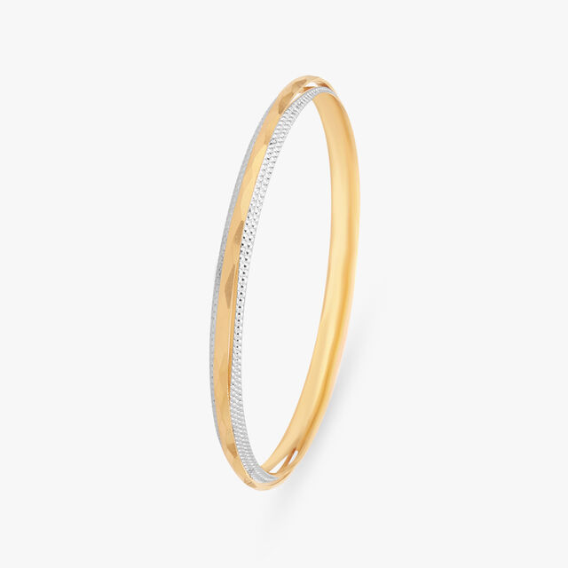 Textured Harmony Gold Bangle