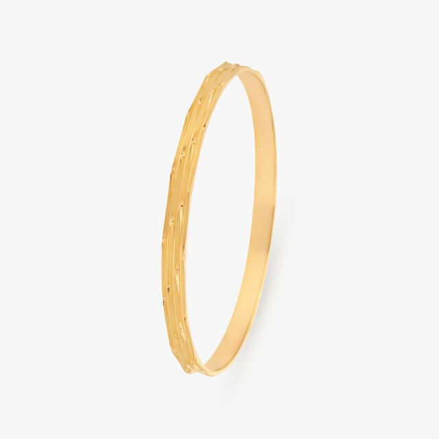 Classic Textured Gold Bangles