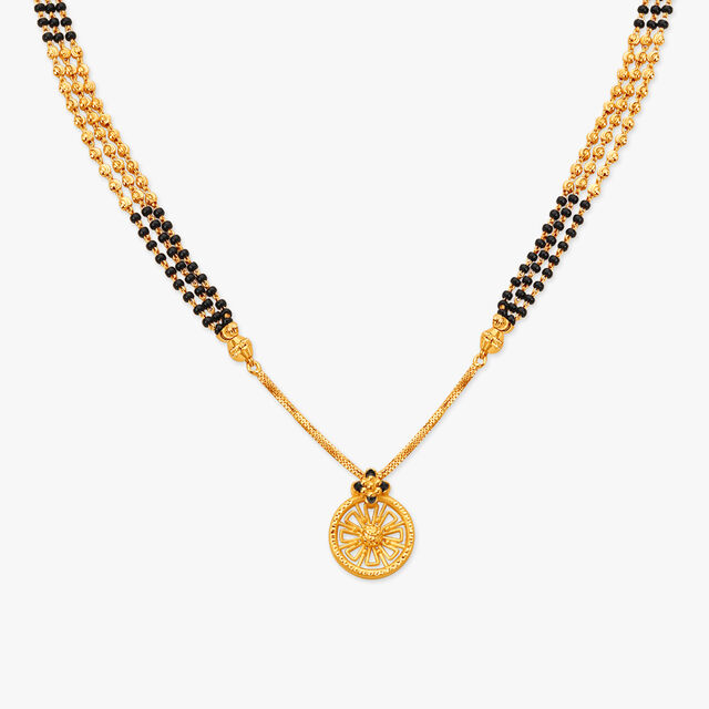 Elegant Gold Flora Mangalsutra