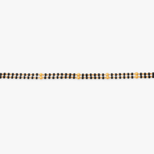 Traditional Black Bead Gold Mangalsutra