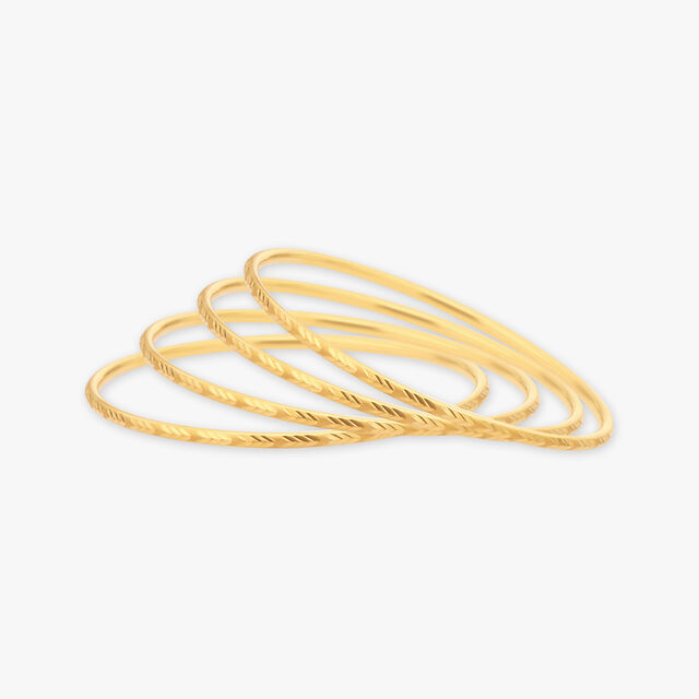 Arrow Gold Bangles