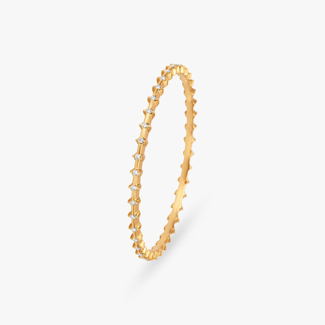 Minimalist Diamond Bangle 2