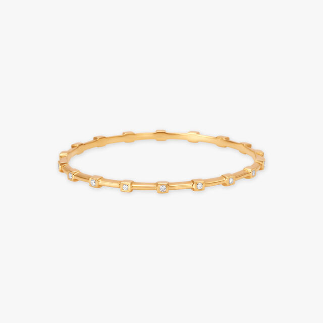 Contemporary Diamond Bangle 