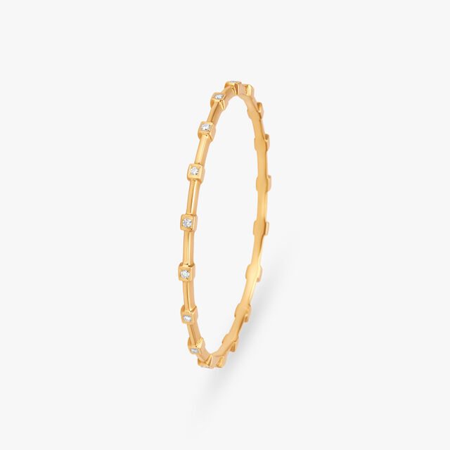 Contemporary Diamond Bangle 2