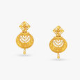 Ornate Gold Drop Earrings 
